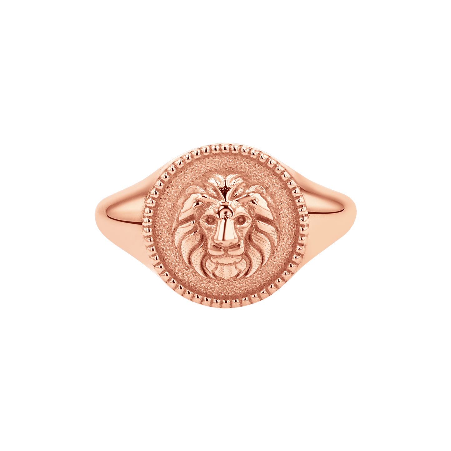 Zodiac Signet Ring - Lotus Diamond