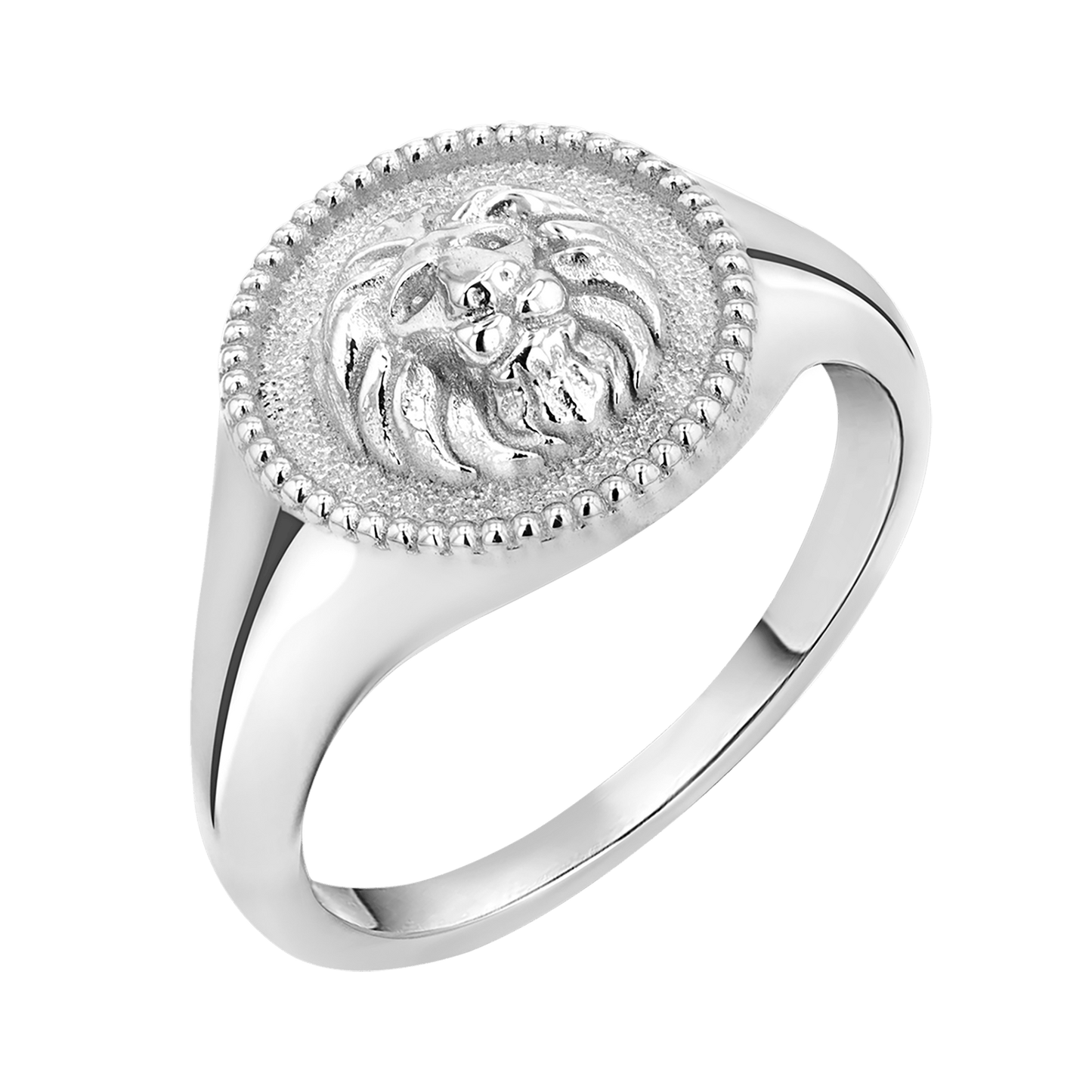 Zodiac Signet Ring - Lotus Diamond