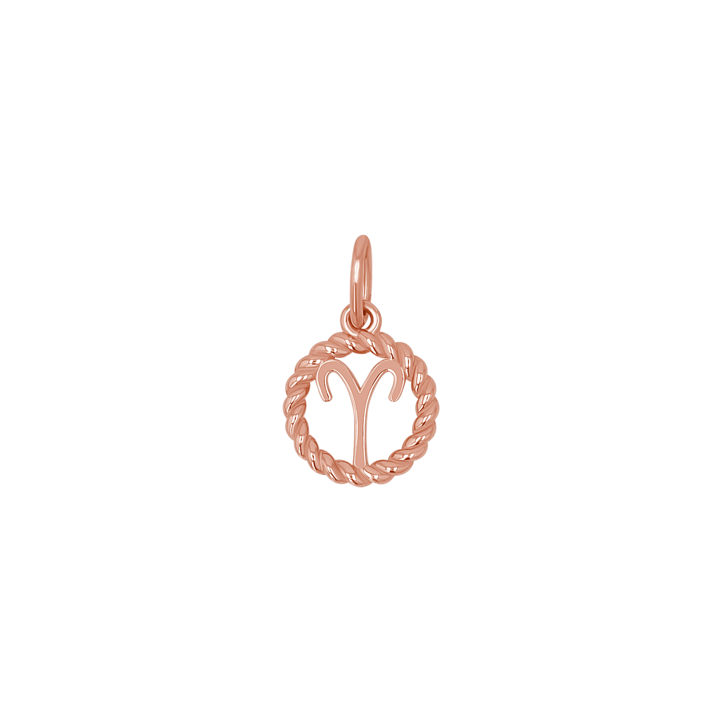 Zodiac Twist Medallion Charm - Lotus Diamond
