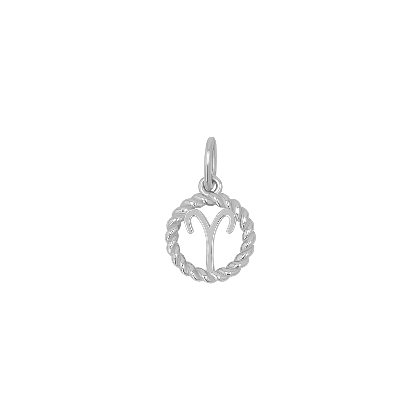 Zodiac Twist Medallion Charm - Lotus Diamond