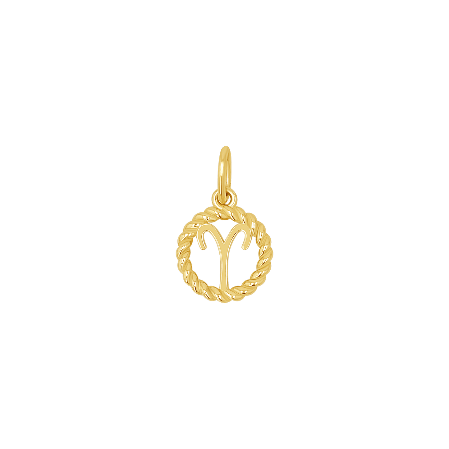 Zodiac Twist Medallion Charm - Lotus Diamond