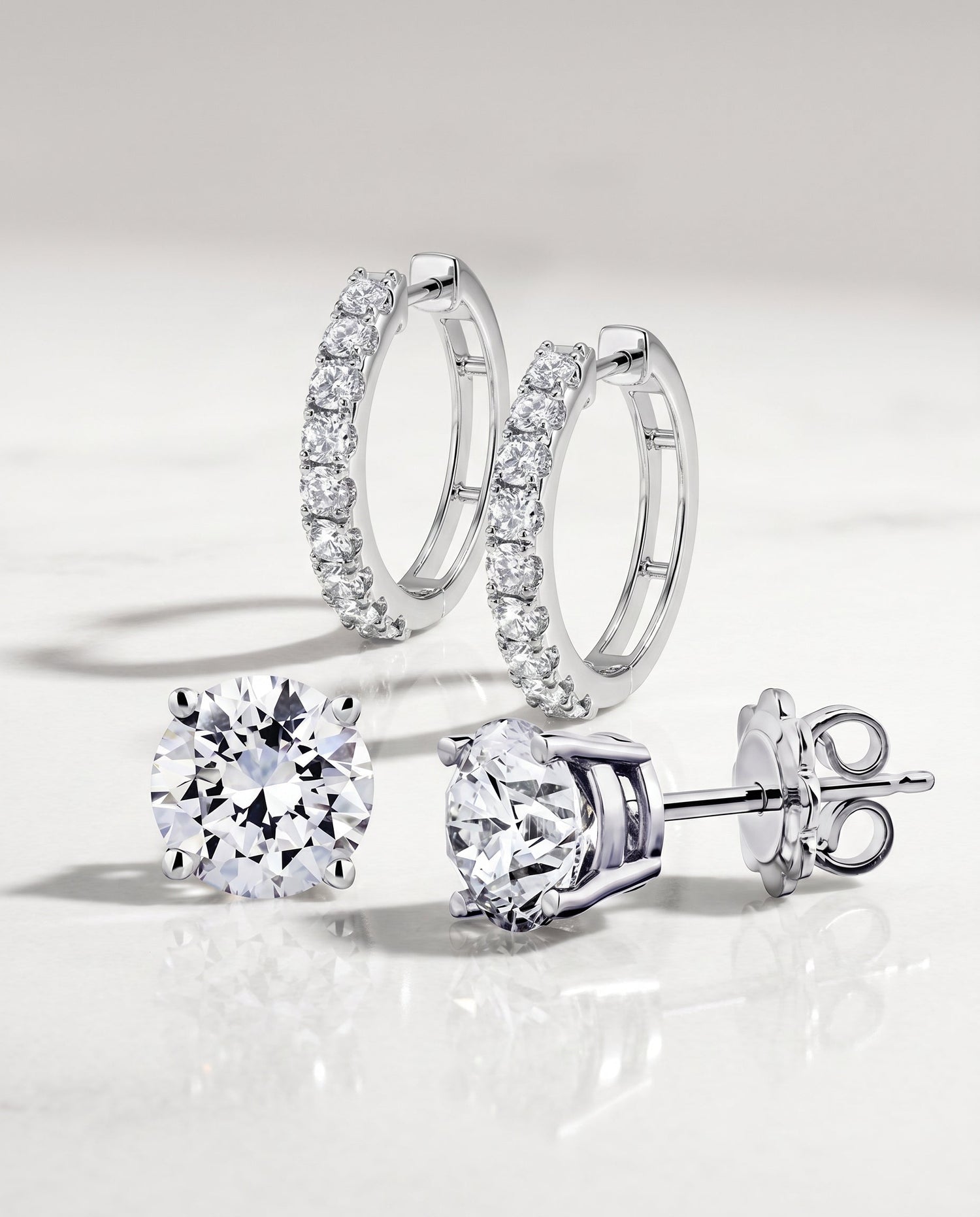 Diamond Earrings - Lotus Diamond