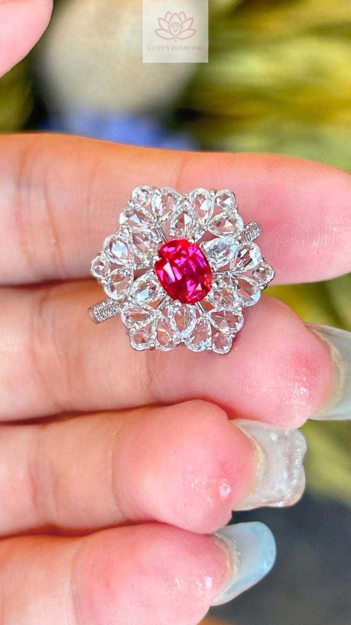 Gemstone Jewelry - Lotus Diamond