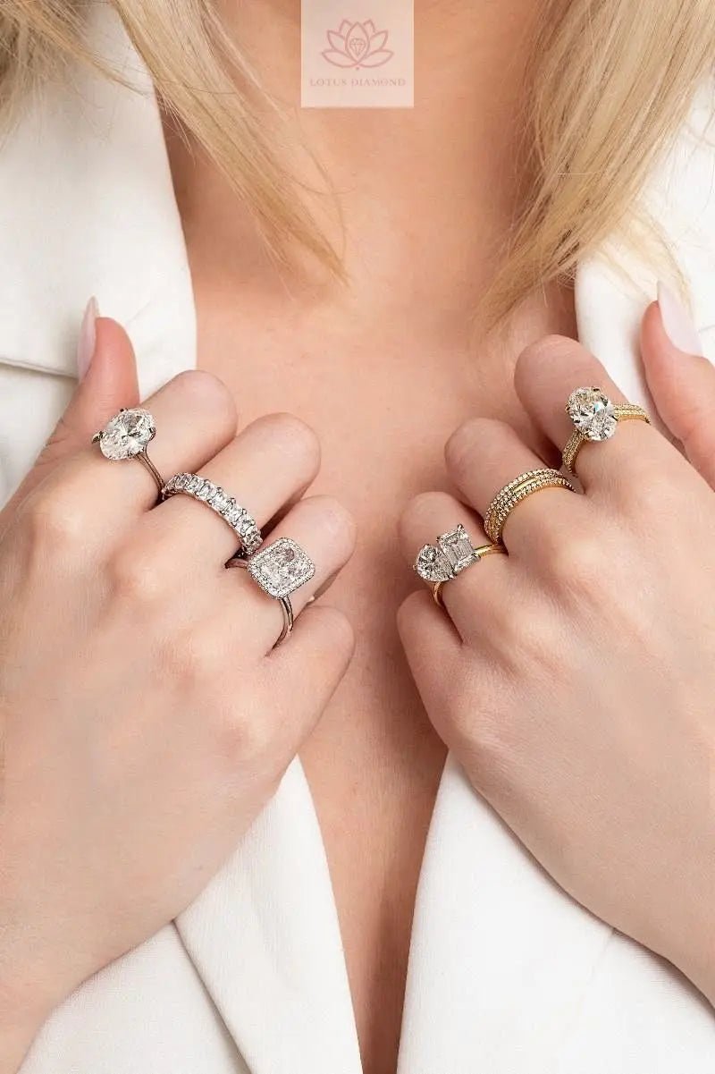 Lab Diamond Ring - Lotus Diamond