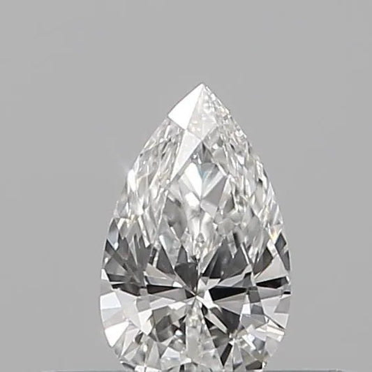 0.07ct Pear Natural Diamond (Colour D, Clarity VVS2, Cut VG, IGI) - Lotus Diamond