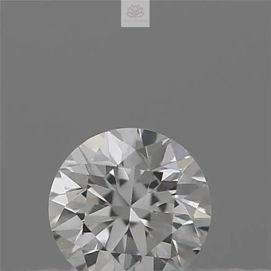 0.08ct Round Natural Diamond (Colour F, Clarity VS2, Cut VG, IGI) - Lotus Diamond