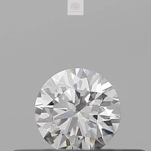 0.10ct Round Natural Diamond (Colour H, Clarity VVS1, Cut VG, IGI) - Lotus Diamond