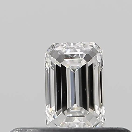 0.12ct Emerald Natural Diamond (Colour E, Clarity VS2, Cut VG, IGI) - Lotus Diamond