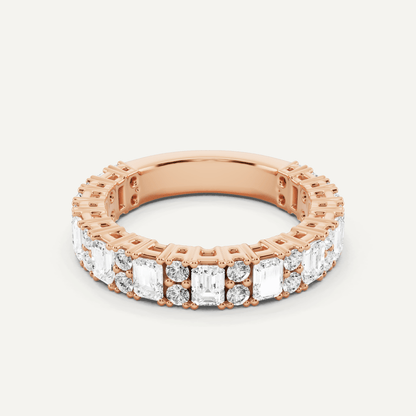 1 1/2 ctw Emerald Diamond Fashion Band - Lotus Diamond