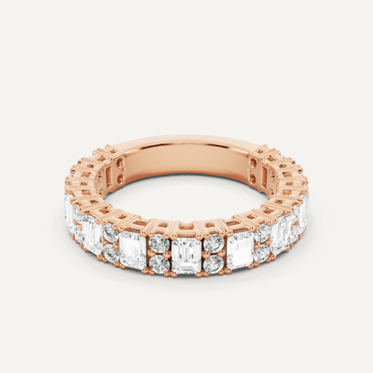 1 1/2 ctw Emerald Diamond Fashion Band - Lotus Diamond