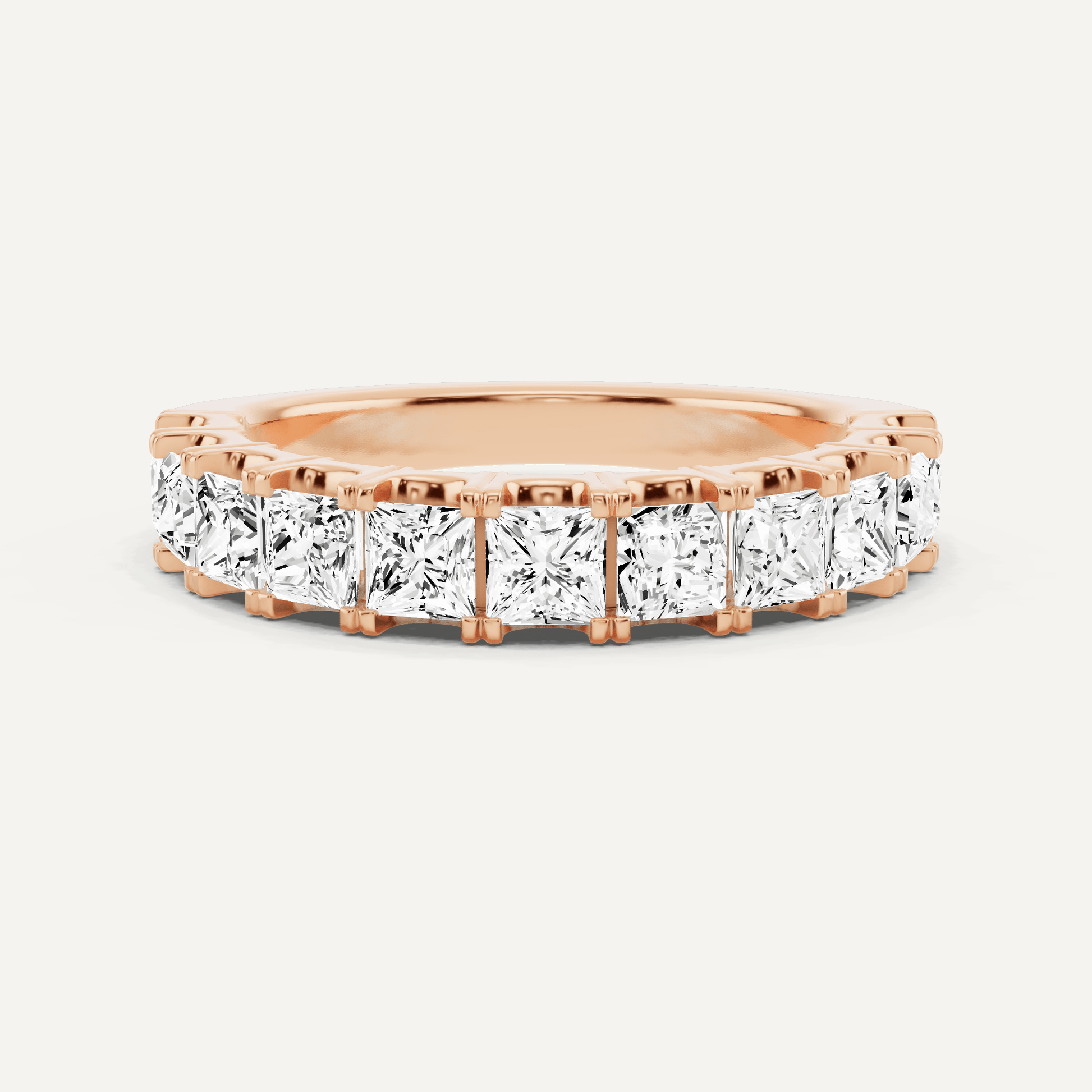 1 1/2 ctw Princess Diamond Eleven Stone Anniversary Band - Lotus Diamond