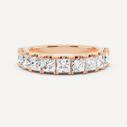 1 1/2 ctw Princess Diamond Eleven Stone Anniversary Band - Lotus Diamond