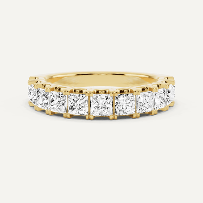1 1/2 ctw Princess Diamond Eleven Stone Anniversary Band - Lotus Diamond