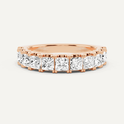 1 1/2 ctw Princess Diamond Eleven Stone Anniversary Band - Lotus Diamond