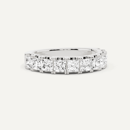 1 1/2 ctw Princess Diamond Eleven Stone Anniversary Band - Lotus Diamond