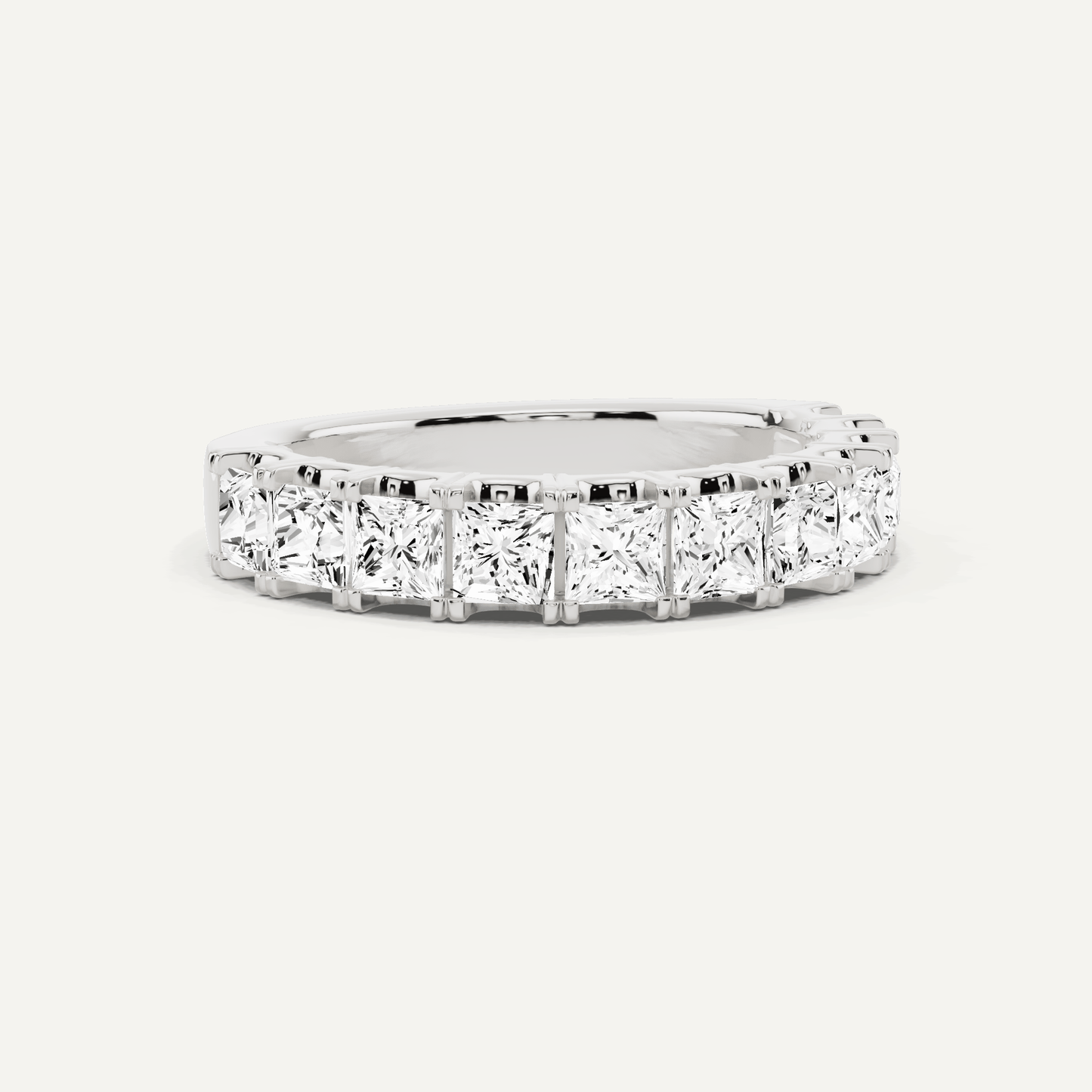 1 1/2 ctw Princess Diamond Eleven Stone Anniversary Band - Lotus Diamond