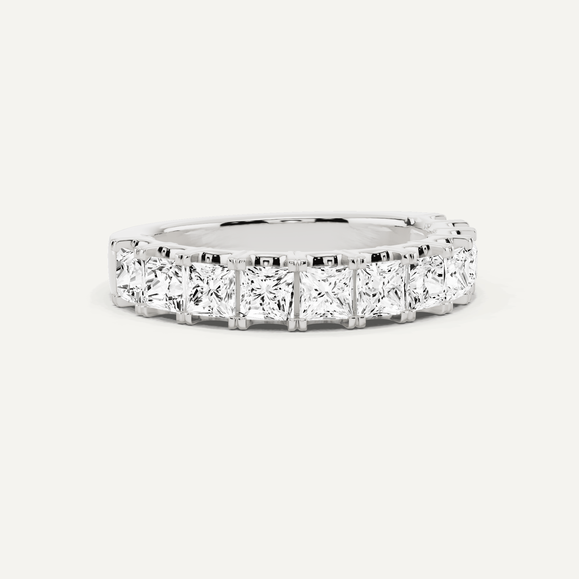 1 1/2 ctw Princess Diamond Eleven Stone Anniversary Band - Lotus Diamond