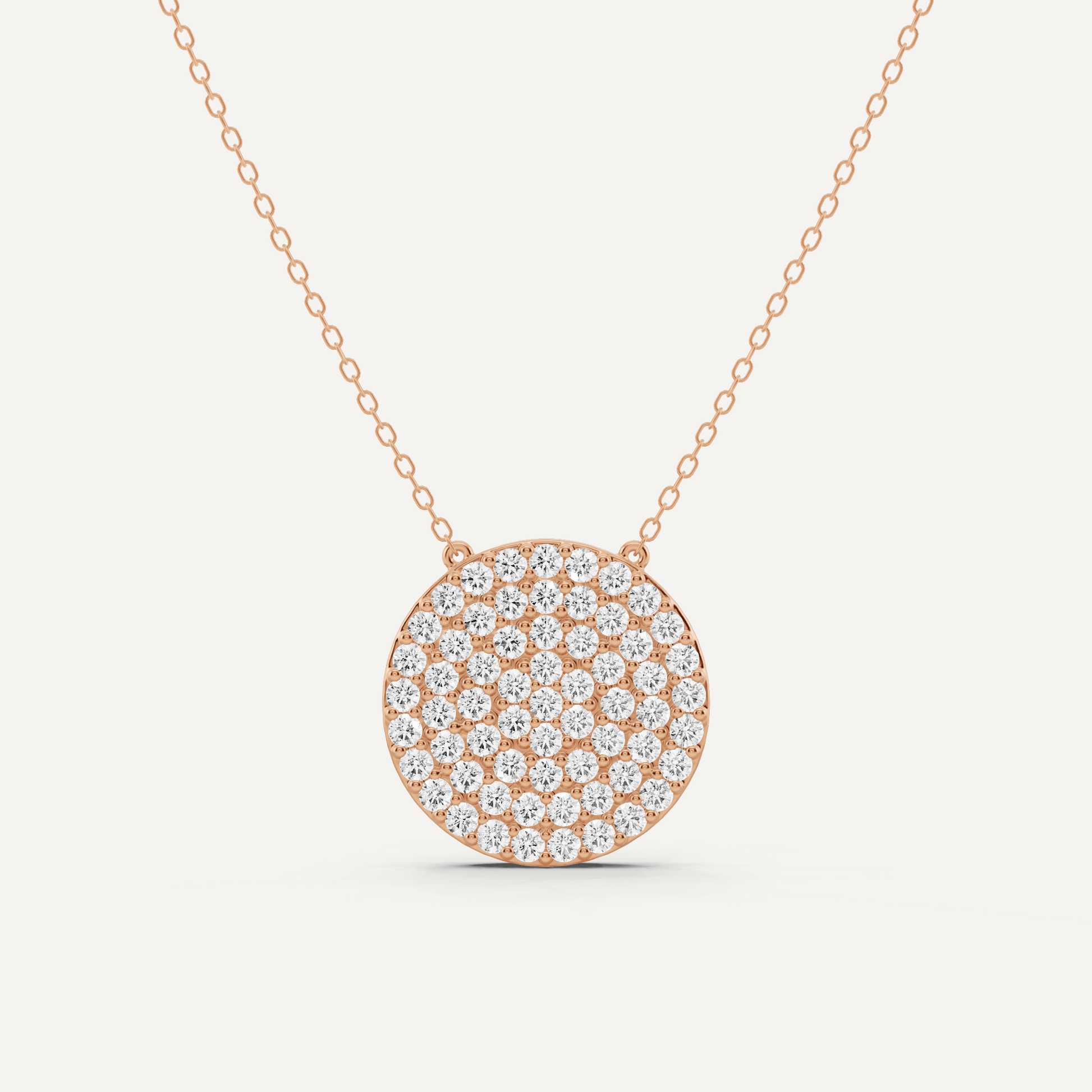 1 1/2 ctw Round Diamond Fashion Pendant - Lotus Diamond