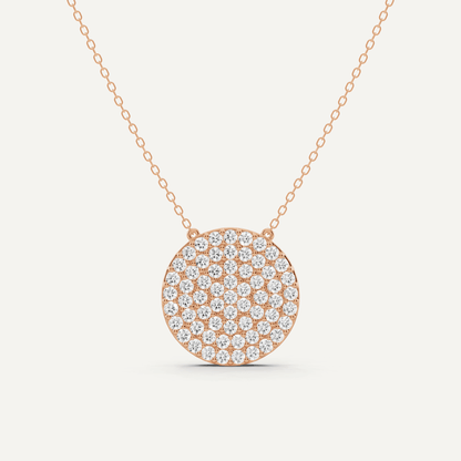 1 1/2 ctw Round Diamond Fashion Pendant - Lotus Diamond