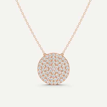 1 1/2 ctw Round Diamond Fashion Pendant - Lotus Diamond