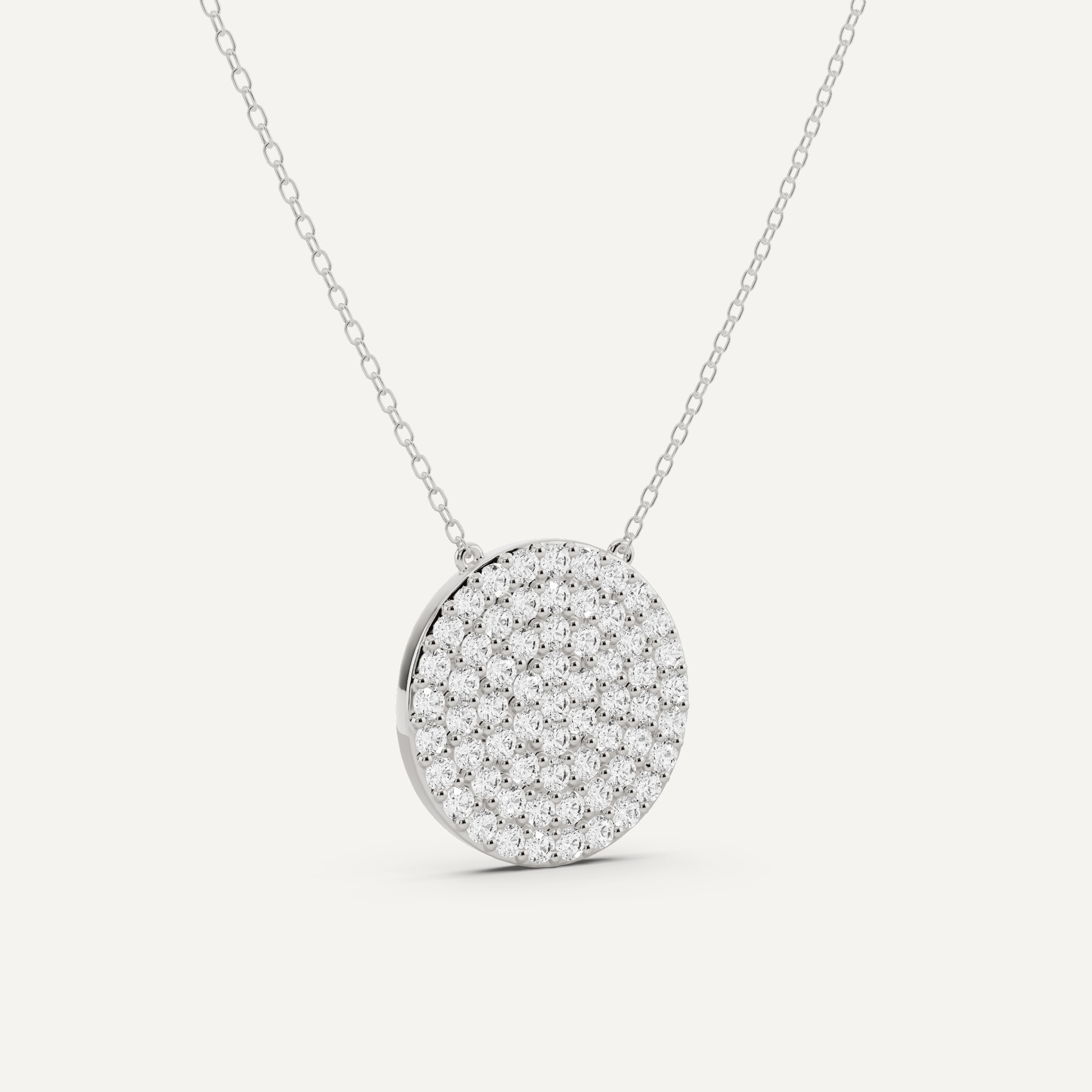 1 1/2 ctw Round Diamond Fashion Pendant - Lotus Diamond