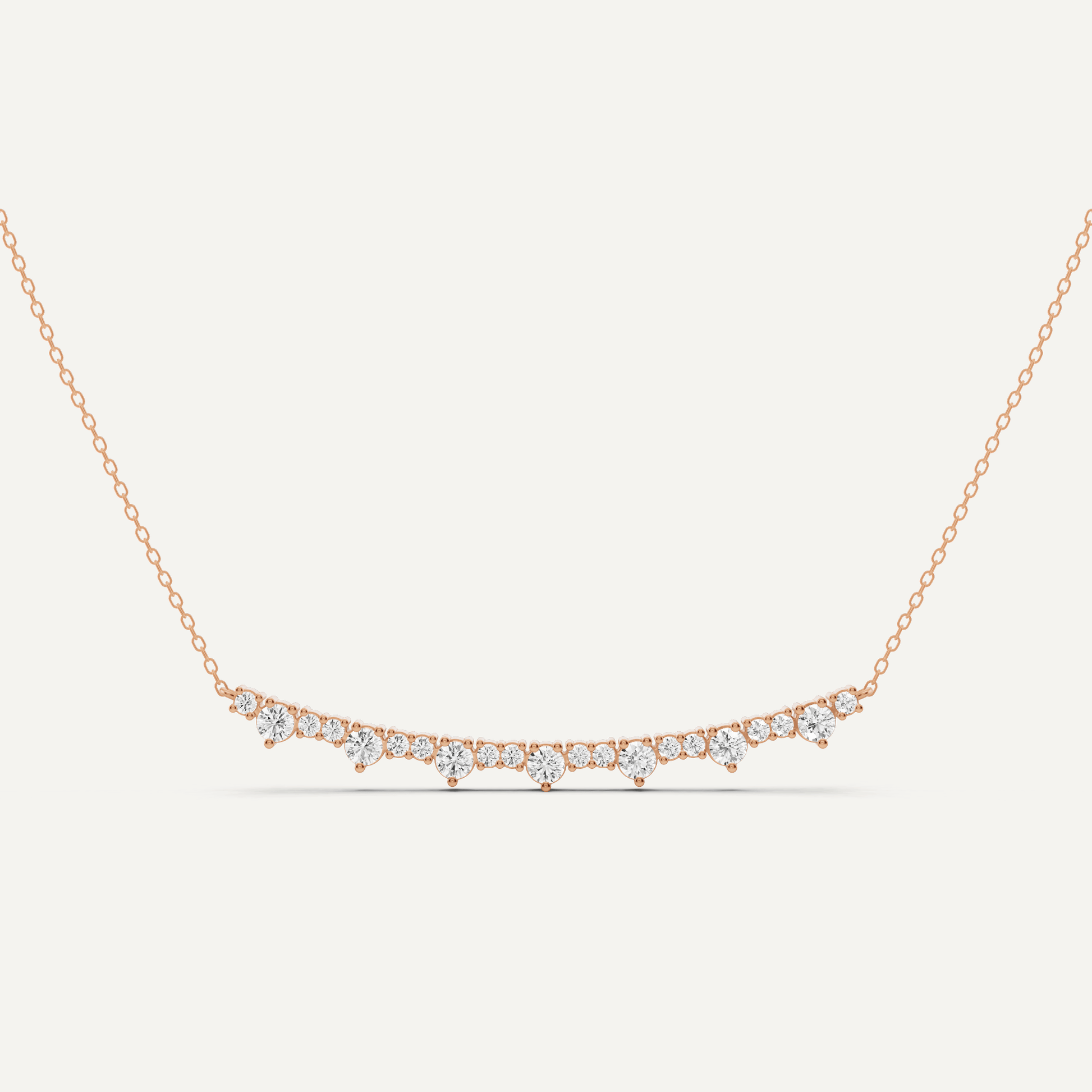 1 1/8 ctw Round Diamond Fashion Necklace - Lotus Diamond