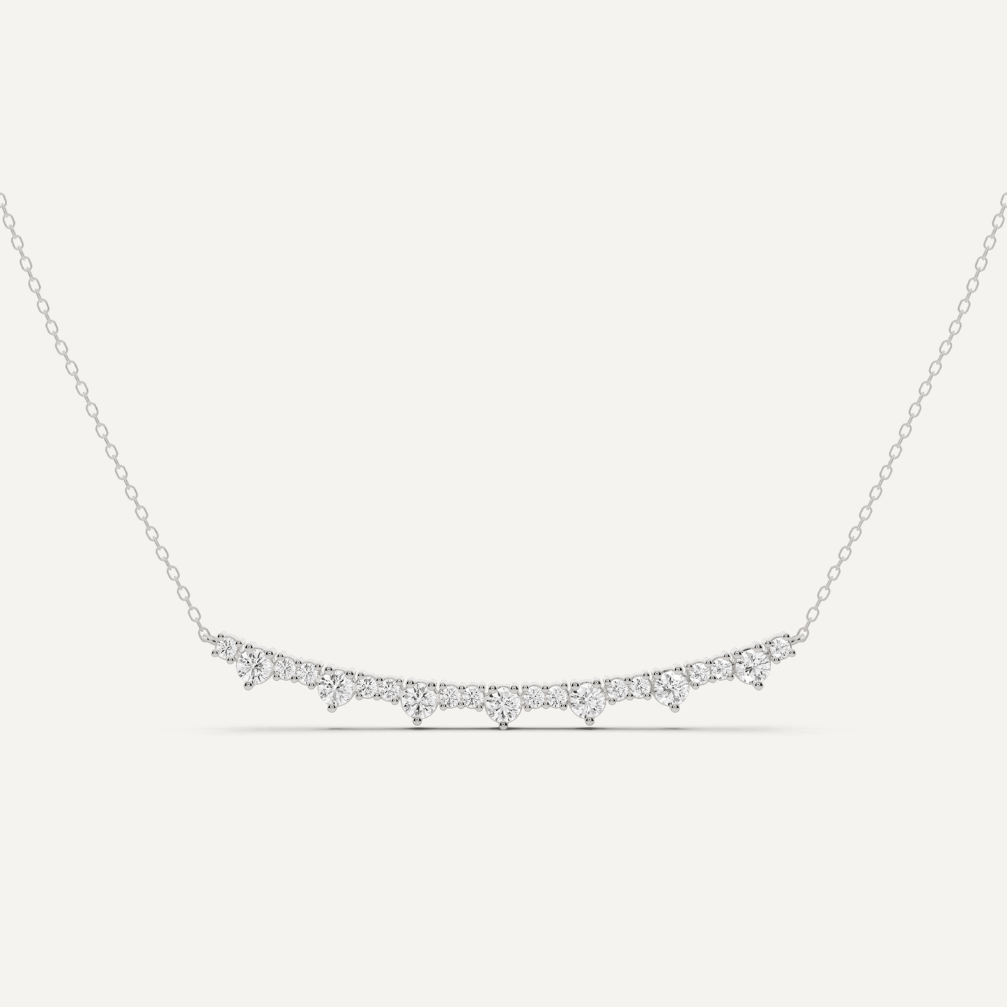 1 1/8 ctw Round Diamond Fashion Necklace - Lotus Diamond