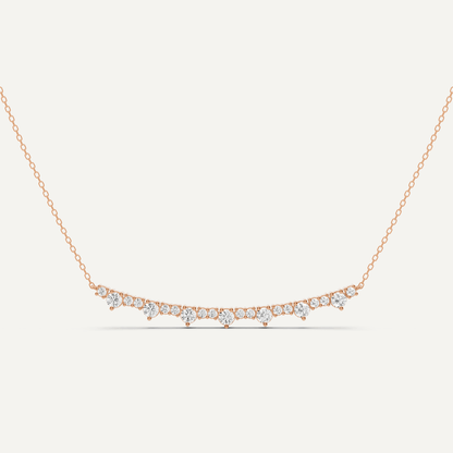 1 1/8 ctw Round Diamond Fashion Necklace - Lotus Diamond