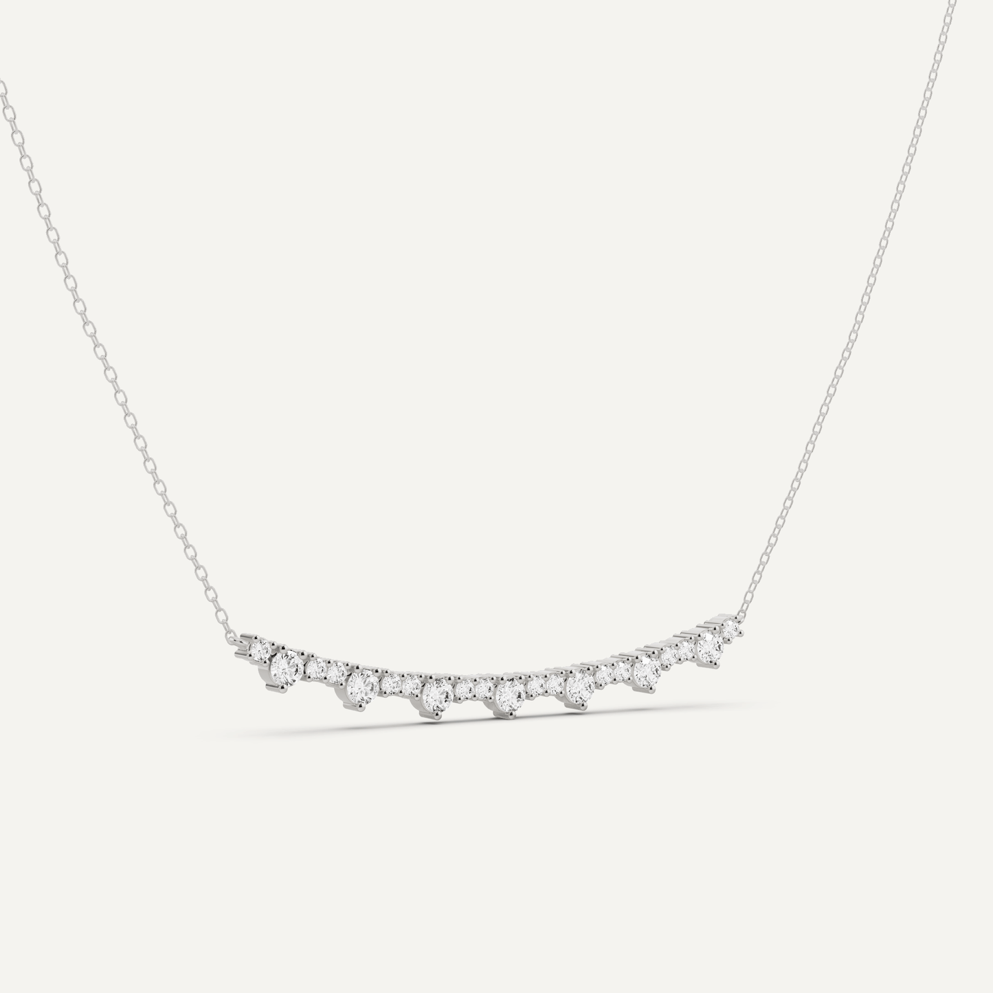 1 1/8 ctw Round Diamond Fashion Necklace - Lotus Diamond