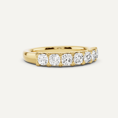 1 ctw Cushion Diamond Seven Stone Anniversary Band - Lotus Diamond