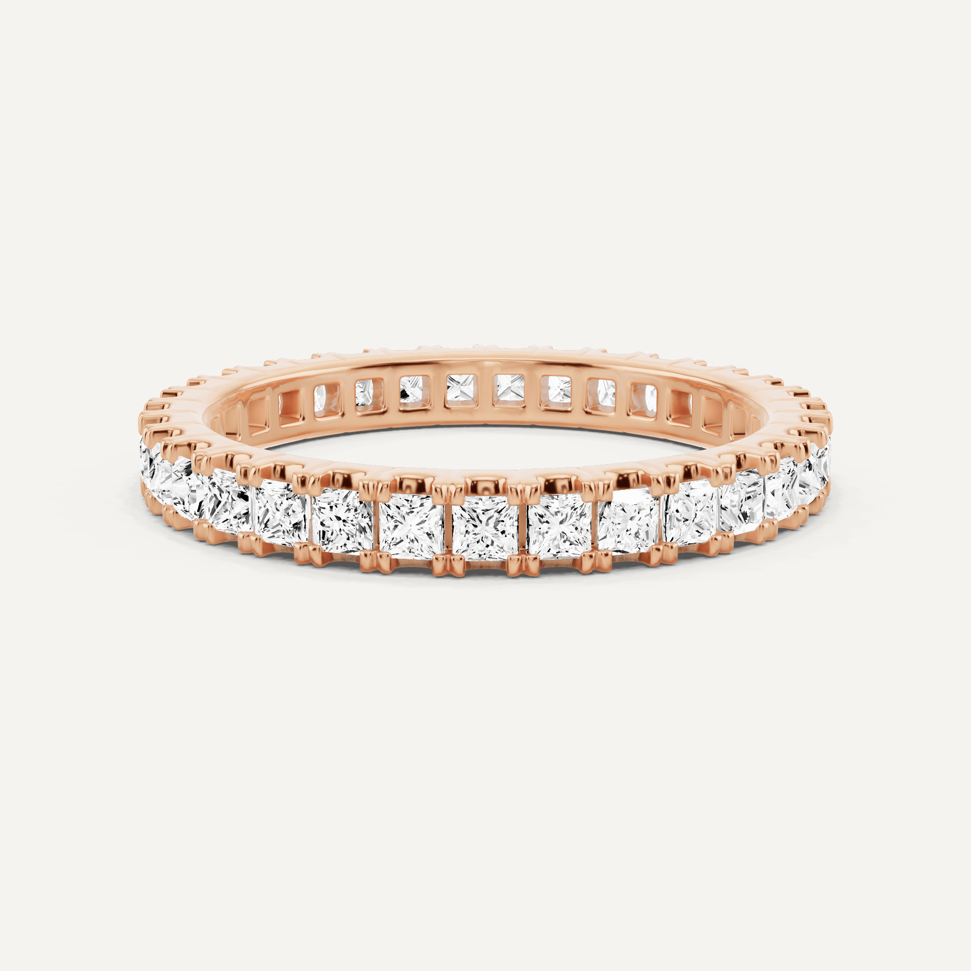 1 ctw Princess Diamond Eternity Band - Lotus Diamond