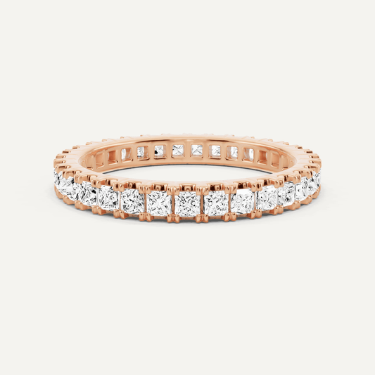 1 ctw Princess Diamond Eternity Band - Lotus Diamond