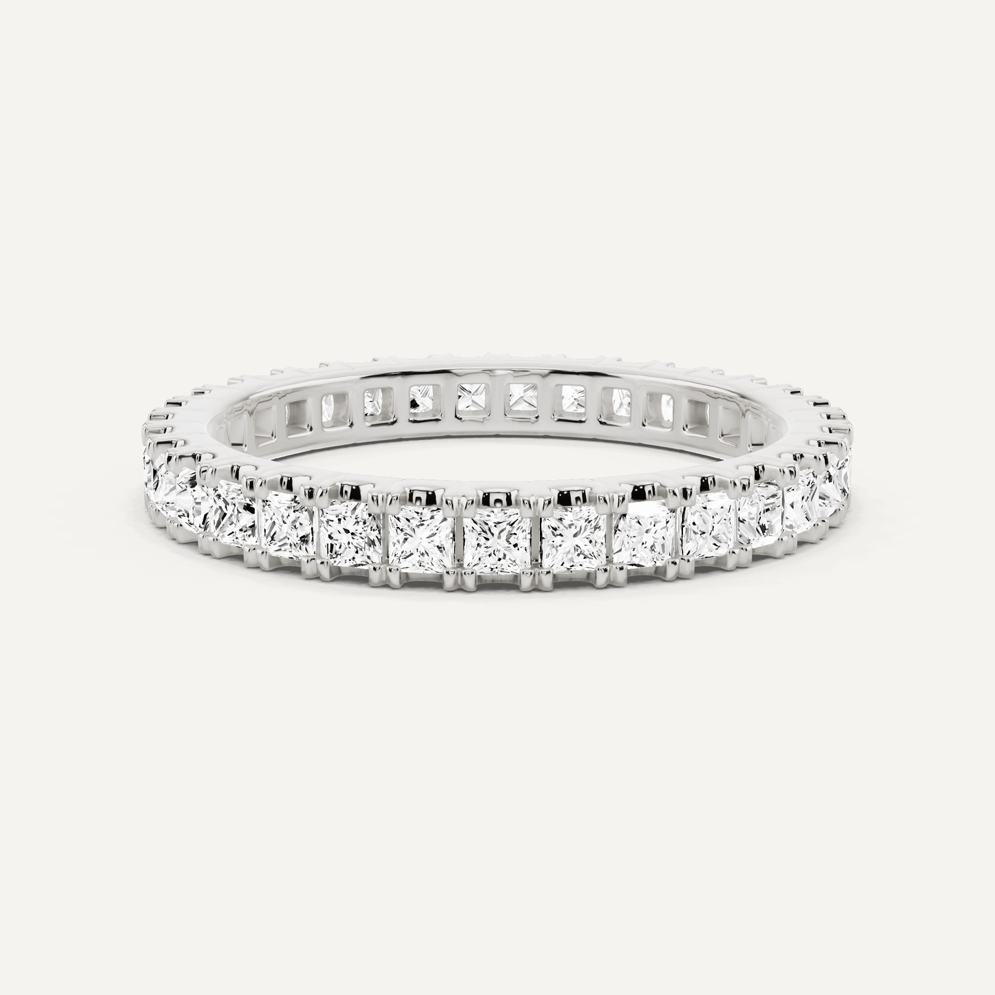 1 ctw Princess Diamond Eternity Band - Lotus Diamond