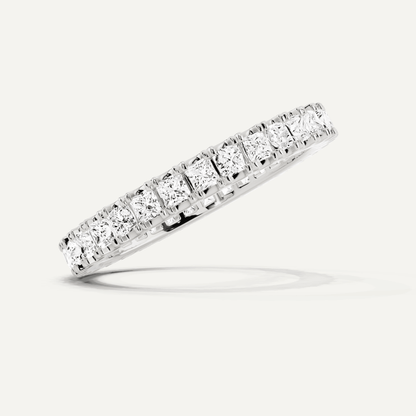 1 ctw Princess Diamond Eternity Band - Lotus Diamond