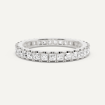 1 ctw Princess Diamond Eternity Band - Lotus Diamond
