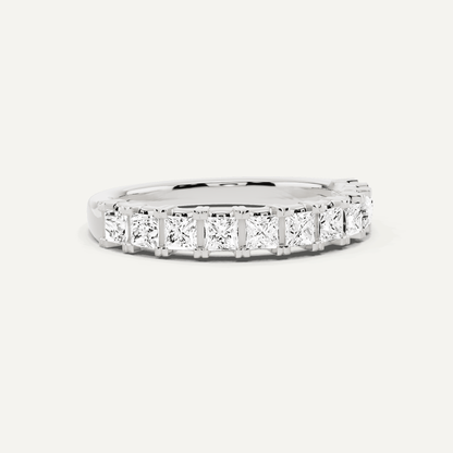 1 ctw Princess Diamond Prong Set Wedding Band - Lotus Diamond
