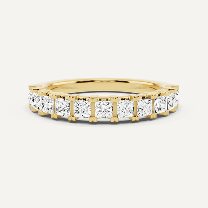 1 ctw Princess Diamond Prong Set Wedding Band - Lotus Diamond