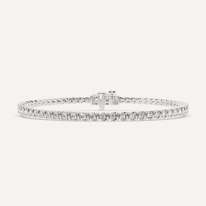 1 ctw Round Diamond Alternating Bar Fashion Bracelet - Lotus Diamond