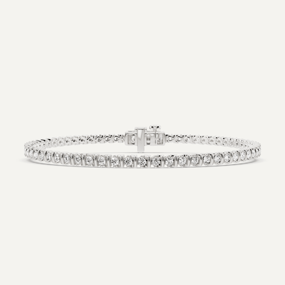 1 ctw Round Diamond Alternating Bar Fashion Bracelet - Lotus Diamond