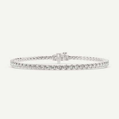 1 ctw Round Diamond Alternating Bar Fashion Bracelet - Lotus Diamond