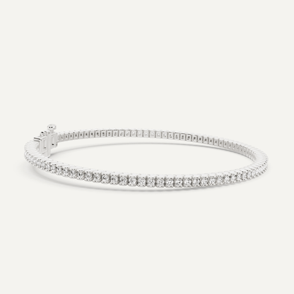 1 ctw Round Diamond Channel Set Tennis Bracelet - Lotus Diamond