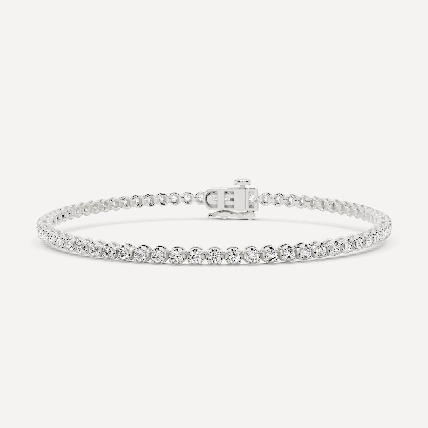 1 ctw Round Diamond Four Prong Petite Tennis Bracelet - Lotus Diamond