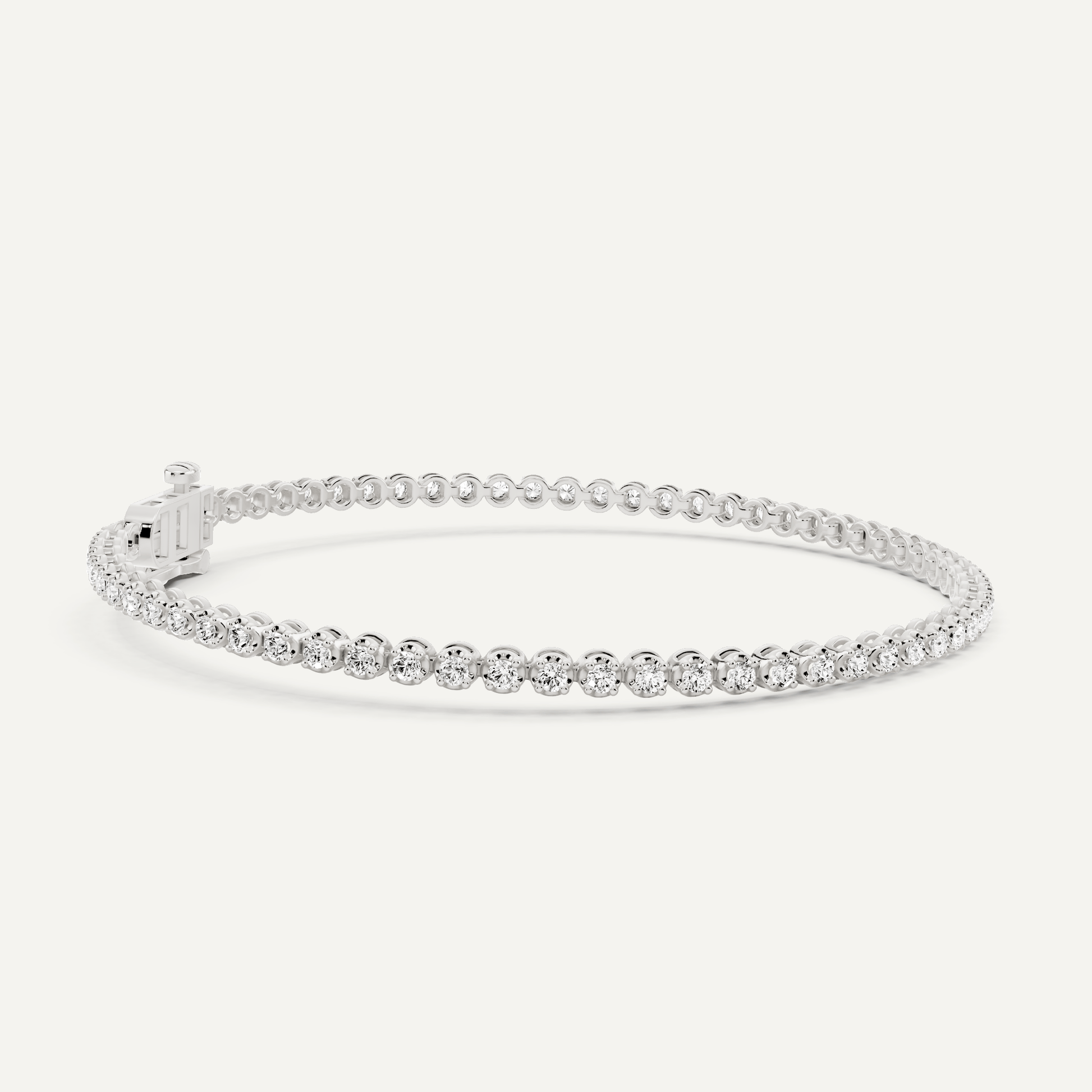 1 ctw Round Diamond Four Prong Petite Tennis Bracelet - Lotus Diamond