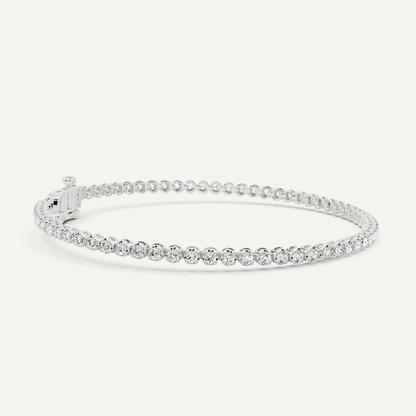 1 ctw Round Diamond Four Prong Petite Tennis Bracelet - Lotus Diamond