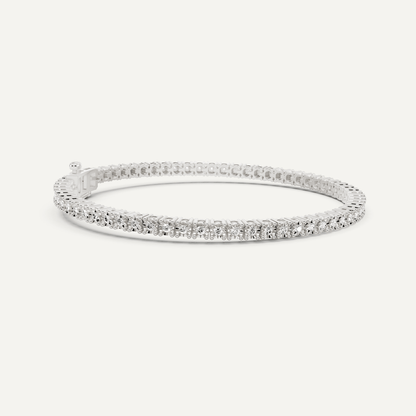 1 ctw Round Diamond Miracle Plate Four - Prong Tennis Bracelet - Lotus Diamond