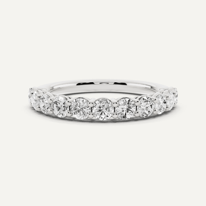 1 ctw Round Diamond Prong Set Wedding Band - Lotus Diamond