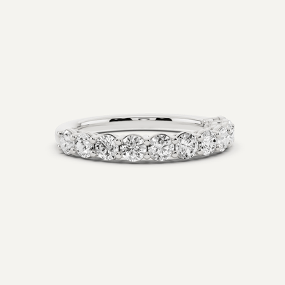 1 ctw Round Diamond Prong Set Wedding Band - Lotus Diamond