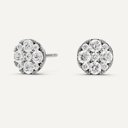 1 ctw Round Diamond Studs - Lotus Diamond