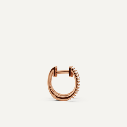 1/10 ctw Round Diamond Hoop Earrings - Lotus Diamond