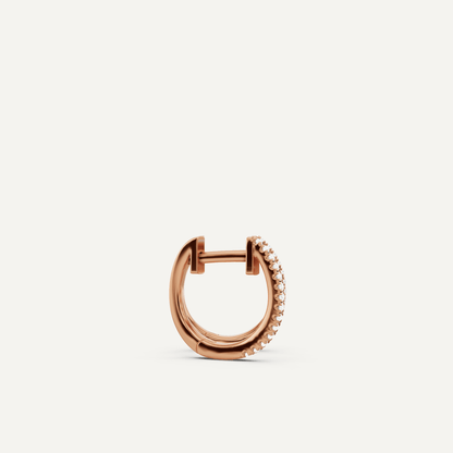1/10 ctw Round Diamond Hoop Earrings - Lotus Diamond
